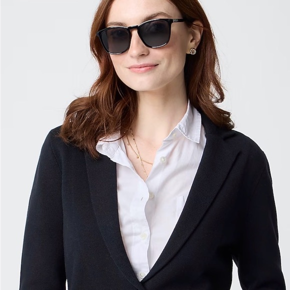 J.Crew School Boy 100% Cotton Black Sweater Blazer Size Extra-Small NWT 50% OFF! - Picture 4 of 11